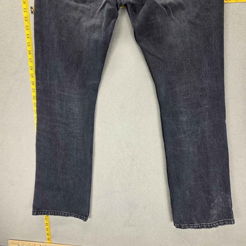 Levis 507 Jeans‎ Mens Black Dark Wash Straight Zip Fly Fits 32x32